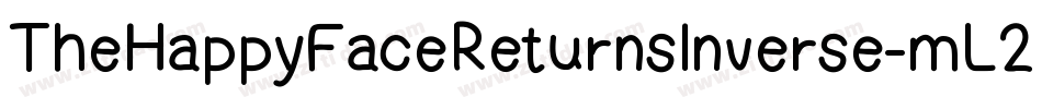 TheHappyFaceReturnsInverse-mL2Vm字体转换