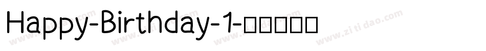 Happy-Birthday-1字体转换