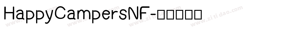 HappyCampersNF字体转换