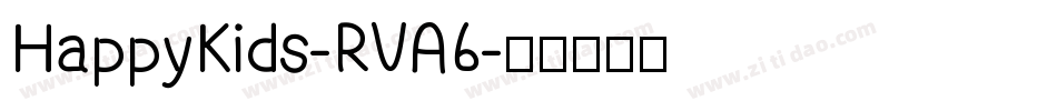 HappyKids-RVA6字体转换