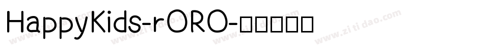 HappyKids-rORO字体转换