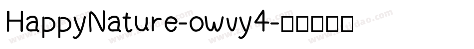 HappyNature-owvy4字体转换