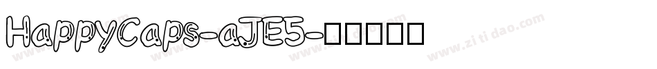 HappyCaps-aJE5字体转换