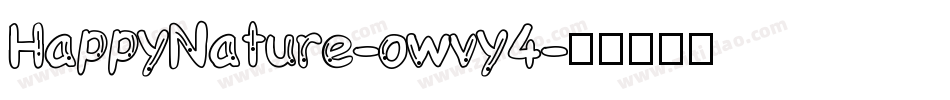 HappyNature-owvy4字体转换