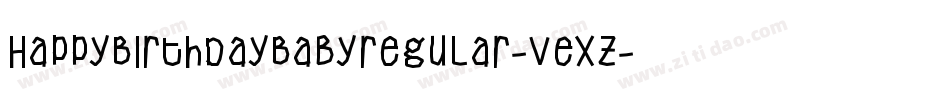 HappyBirthdayBabyregular-vExZ字体转换
