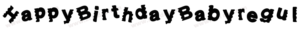HappyBirthdayBabyregular-vExZ字体转换