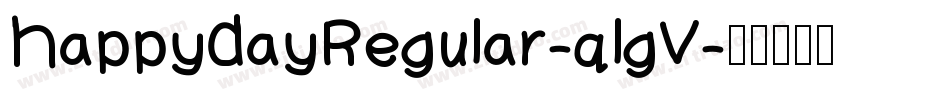 HappyDayRegular-qlgV字体转换