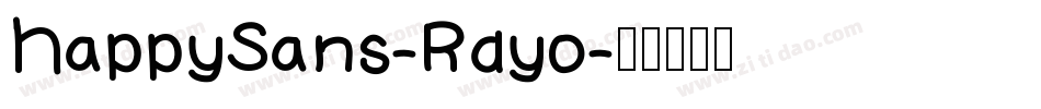 HappySans-Rdyo字体转换