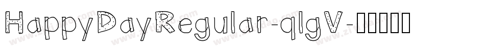 HappyDayRegular-qlgV字体转换