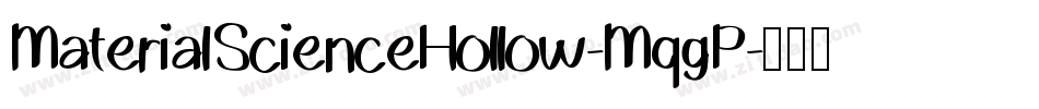 MaterialScienceHollow-MqgP字体转换