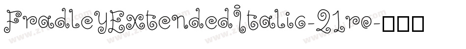 FradleyExtendedItalic-21ro字体转换