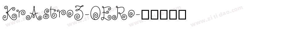 KrAstro3-OERo字体转换