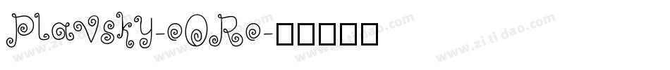 Plavsky-oORo字体转换