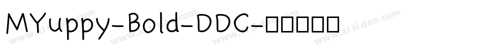 MYuppy-Bold-DDC字体转换