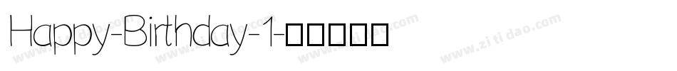 Happy-Birthday-1字体转换