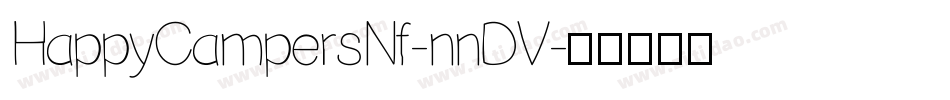 HappyCampersNf-nnDV字体转换