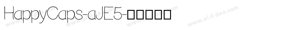 HappyCaps-aJE5字体转换