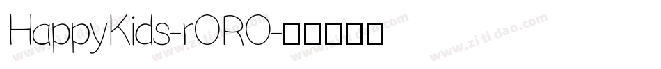 HappyKids-rORO字体转换