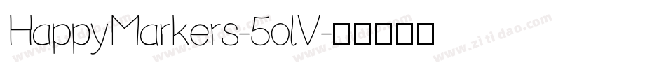 HappyMarkers-5olV字体转换