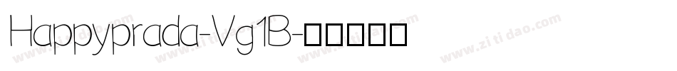 Happyprada-Vg1B字体转换