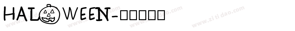 HALOWEEN字体转换