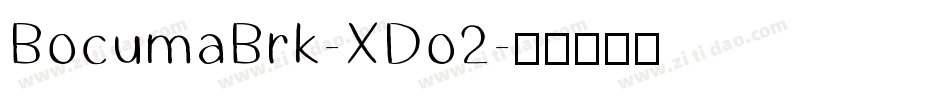 BocumaBrk-XDo2字体转换