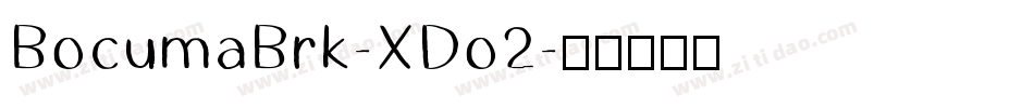 BocumaBrk-XDo2字体转换