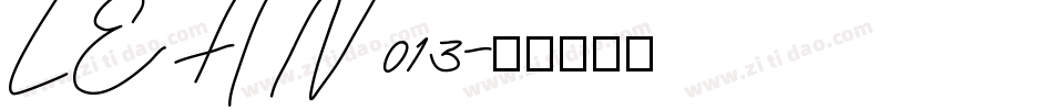 LEHN013字体转换
