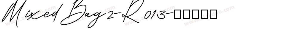 MixedBag2-R013字体转换