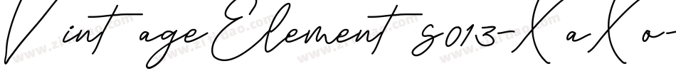 VintageElements013-XaXo字体转换