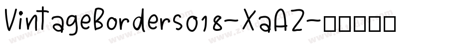 VintageBorders018-XaAZ字体转换