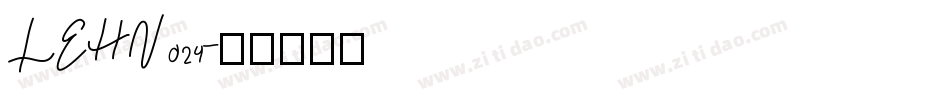 LEHN024字体转换