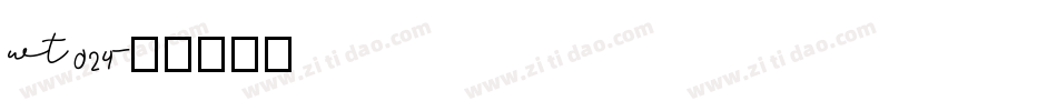 wt024字体转换
