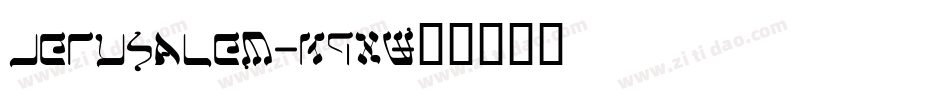 Jerusalem-K9xW字体转换