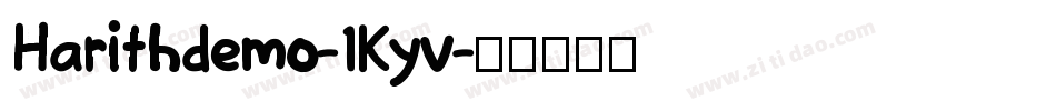 Harithdemo-1Kyv字体转换