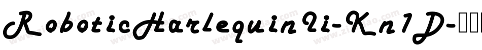 RoboticHarlequinIi-Kn1D字体转换