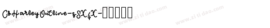 CsHarleyOutline-z8X4X字体转换