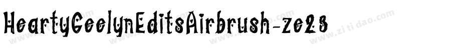 HeartyGeelynEditsAirbrush-ze23字体转换