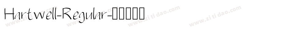 Hartwell-Regular字体转换