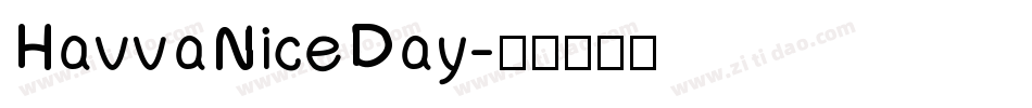 HavvaNiceDay字体转换