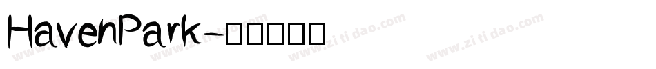 HavenPark字体转换