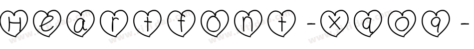 Heartfont-XqO9字体转换