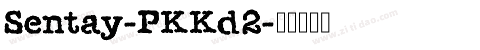 Sentay-PKKd2字体转换
