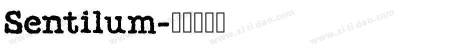Sentilum字体转换