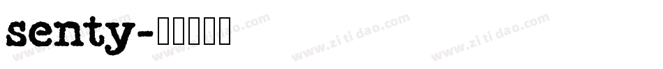 senty字体转换