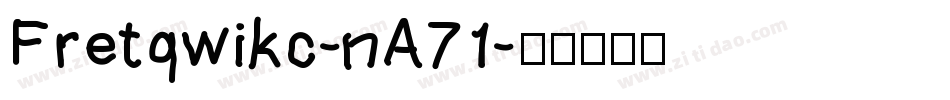Fretqwikc-nA71字体转换