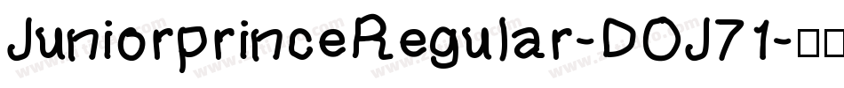 JuniorprinceRegular-DOJ71字体转换