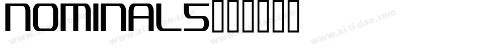 NOMINAL5字体转换