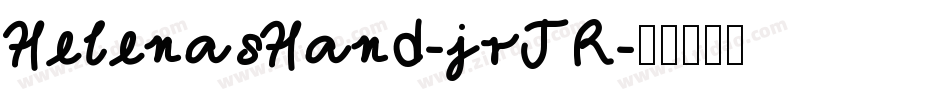 HelenasHand-jrJR字体转换