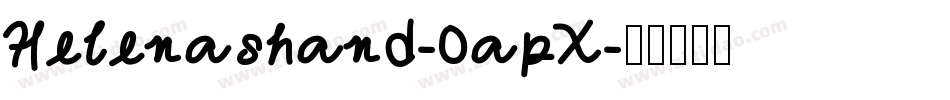 Helenashand-0apX字体转换